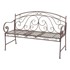 GARDEN PLEASURE Smeđa metalna vrtna klupa Saket