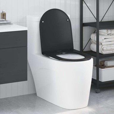 WC sjedalo Duroplast, brzo otpuštajuće, crna