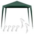 Šator za vrtne zabave, komercijalni paviljon, 2.5x2.5m, zeleni