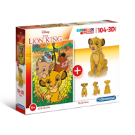 CLEMENTONI 3D Slagalica Lion King, TV i filmovi, 104 komada
