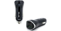 BELINE Auto punjač, 30W, USB-C/USB-A, crni