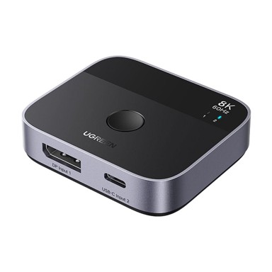 UGREEN DisplayPort i USB-C prekidač, sivi