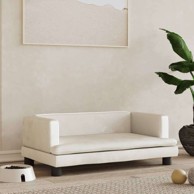 Krevet za pse baršunasti, 80 × 45 × 30 cm, bež