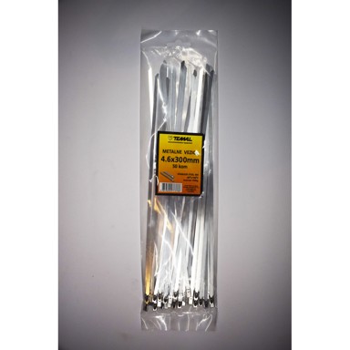 TEMAL Kabelska vezica, metalna, inox, 4.6x300mm 50/1