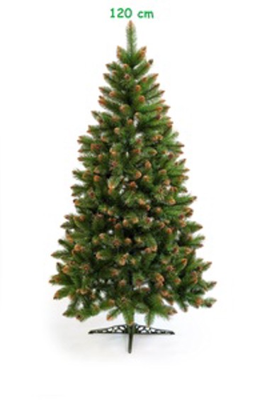 Umjetno božićno drvce Beata zlatna s češerima, 120 cm