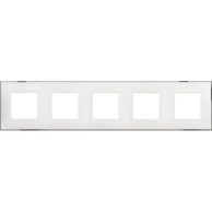 LEGRAND Classia ukrasni okvir 2+2+2+2+2m peztrerostruki bijelo/krom r4802m5wr