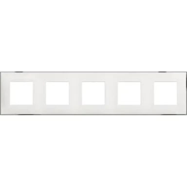 LEGRAND Classia ukrasni okvir 2+2+2+2+2m peztrerostruki bijelo/krom r4802m5wr