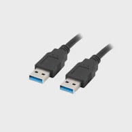 LANBERG USB kabel CA-USBA-30CU-0010-BK, USB 3.0, USB A, crni, 1m