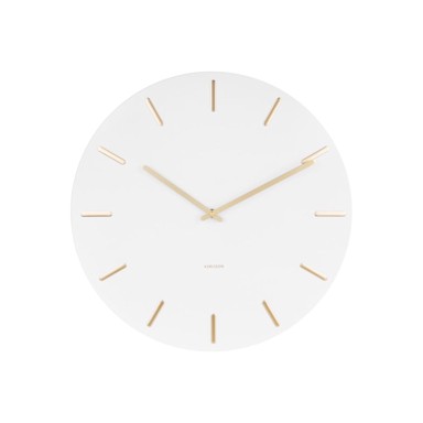 KARLSSON Zidni sat, Charm, bijeli