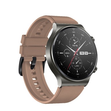 HUAWEI Zamjenski silikonski remen za GT3 PRO 46 mm / GT2 PRO / GT3 46 mm / Watch 3 / 3 PRO - Smeđa