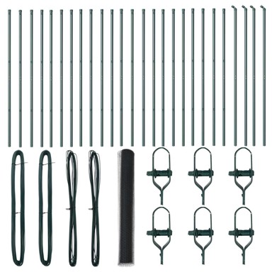 Heksagonalna ograda 1. 4x50 m čelik, siva