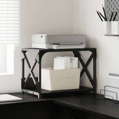 Držač za printer, crni hrast, 44 x 26 x 31,5 cm, konstruirano drvo