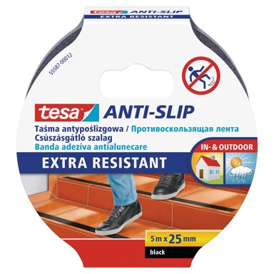 TESA Ljepljiva traka protuklizna crna 25MM/5M