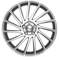 BROCK Aluminijski naplatak B39 7x17 5/100 ET46 polirana, fer siva