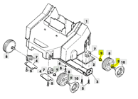 JOHN DEERE Odstojnik kotača SA18758 za SA440, SA493, SA494, SA495 i SA728