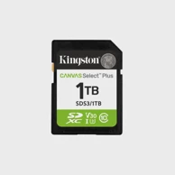 KINGSTON Memorijska kartica SDXC Canvas Select Plus Gen3, 1TB, 150MB/s, C10, UHS-I, U3, V30