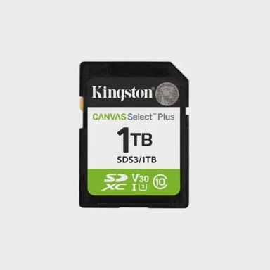 KINGSTON Memorijska kartica SDXC Canvas Select Plus Gen3, 1TB, 150MB/s, C10, UHS-I, U3, V30