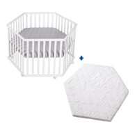 ROBA Bijeli putni krevetić 112x97 cm style