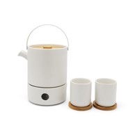 BREDEMEIJER Čajni set Umea s grijačem 142010, 1,2 l, bijeli