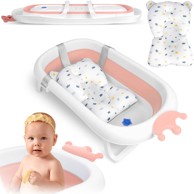 RICOKIDS Dječja kada RK-280, s jastukom, bijela i roza