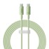 BASEUS Kabel za brzo punjenje Habitat Series USB-C na USB-C 100W 2 m, zeleni