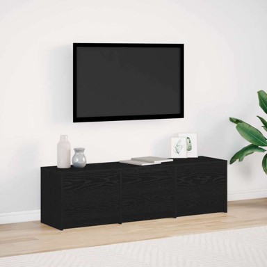 TV ormarić 140x34x40 cm konstruirano drvo, crni hrast