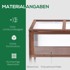 HOMESTAR Povišeni vrtni krevet 81x28x58 cm, smeđi