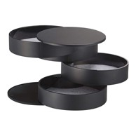 YAMAZAKI Crna katna kutija za nakit Tower, ⌀ 10 cm