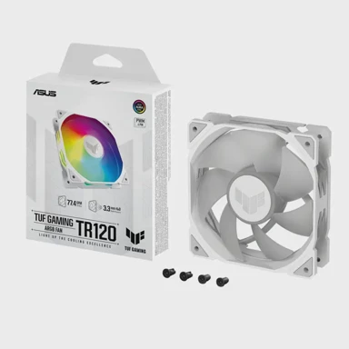 ASUS Računalni ventilator TUF GAMING TR120, PWM ARGB, 120mm, bijeli 90DA0093-B09000