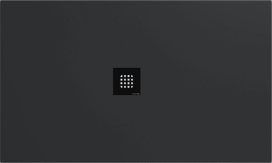 POLYSAN Tuš kada FLEXIA, lijevani mramor, 150x90 cm, antracit mat