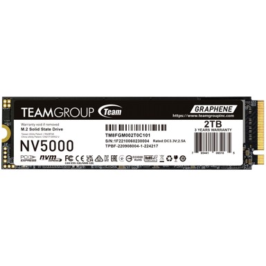 TEAMGROUP SSD disk NV5000 TM8FGM002T0C101, 2 TB, M.2, PCIe 4.0 x4