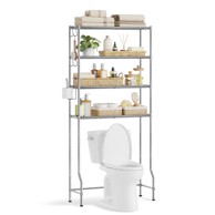 SONGMICS Stalak za WC, 83x30x179 cm, srebrna