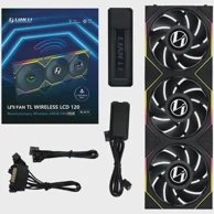 LIAN LI Ventilatori UNI FAN TL Wireless ARGB PWM 3-kom, 120mm, crni