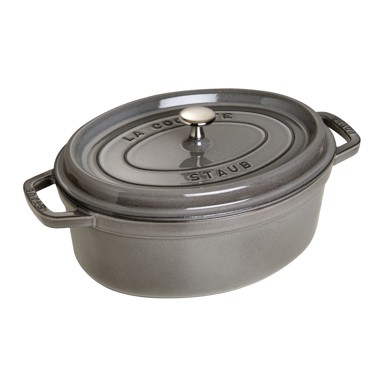 STAUB Ovalni lonac od lijevanog željeza 3,2 l, grafit