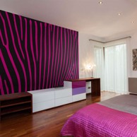 Foto tapeta Zebra pattern (violet) 350x270