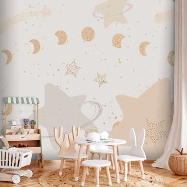 Tapeta Phases Moon Stardust, 150x105 cm, vodootporna