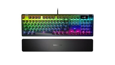 STEELSERIES Tipkovnica Apex 7, crna, RGB, mehanička, Red switch, US layout, USB