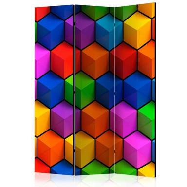 Sobna pregrada u 3 dijela Colorful Geometric Boxes 135x172