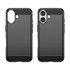 Carbon Case silikonska maska za iPhone 16 Plus, crna