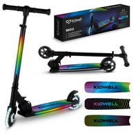 MIDO Romobil s LED rasvjetom, crni