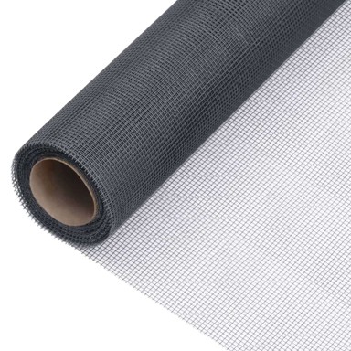 Mrežasti zaslon od stakloplastike, 100×500 cm, 1 kom, sivi