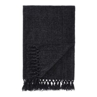 CATHERINE LANSFIELD Crna deka od šenila, 130x170 cm, Wilson