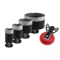 Set dijamantnih kruna za bušenje VB 28–68 mm s vodilicom, metalna