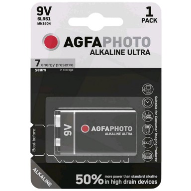 AGFA Alkalna baterija 6LR6, 9V, 1 kom., 9V