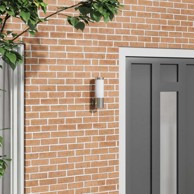 Vanjska zidna svjetiljka nehrđajući čelik, srebrna 