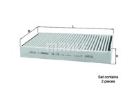 MAHLE Filter kabine BMW LAK 1156/S, X1 SDrive 18 D 14- , sa aktivnim ugljenom