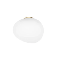 FOSCARINI Zidna lampa Gregg Media Semi 1, zlatno-bijela