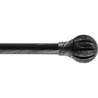 LUANCE Set karniša razvlačni promjer 19 mm Touch Of Zen 210-380 cm, crno/srebrna