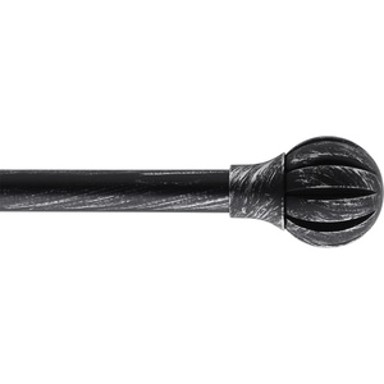 LUANCE Set karniša razvlačni promjer 19 mm Touch Of Zen 210-380 cm, crno/srebrna