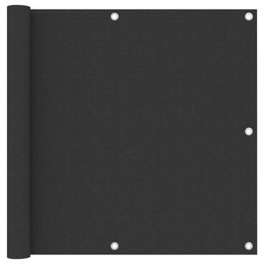 Balkonski zastor antracit 90 x 300 cm od tkanine Oxford